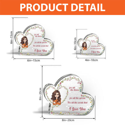 Reasons Why I love Being A Nana - Personalized Mother's day Grandma Custom Shaped Acrylic Plaque