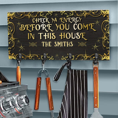 Check Ya Energy - Personalized Witch Key Rack