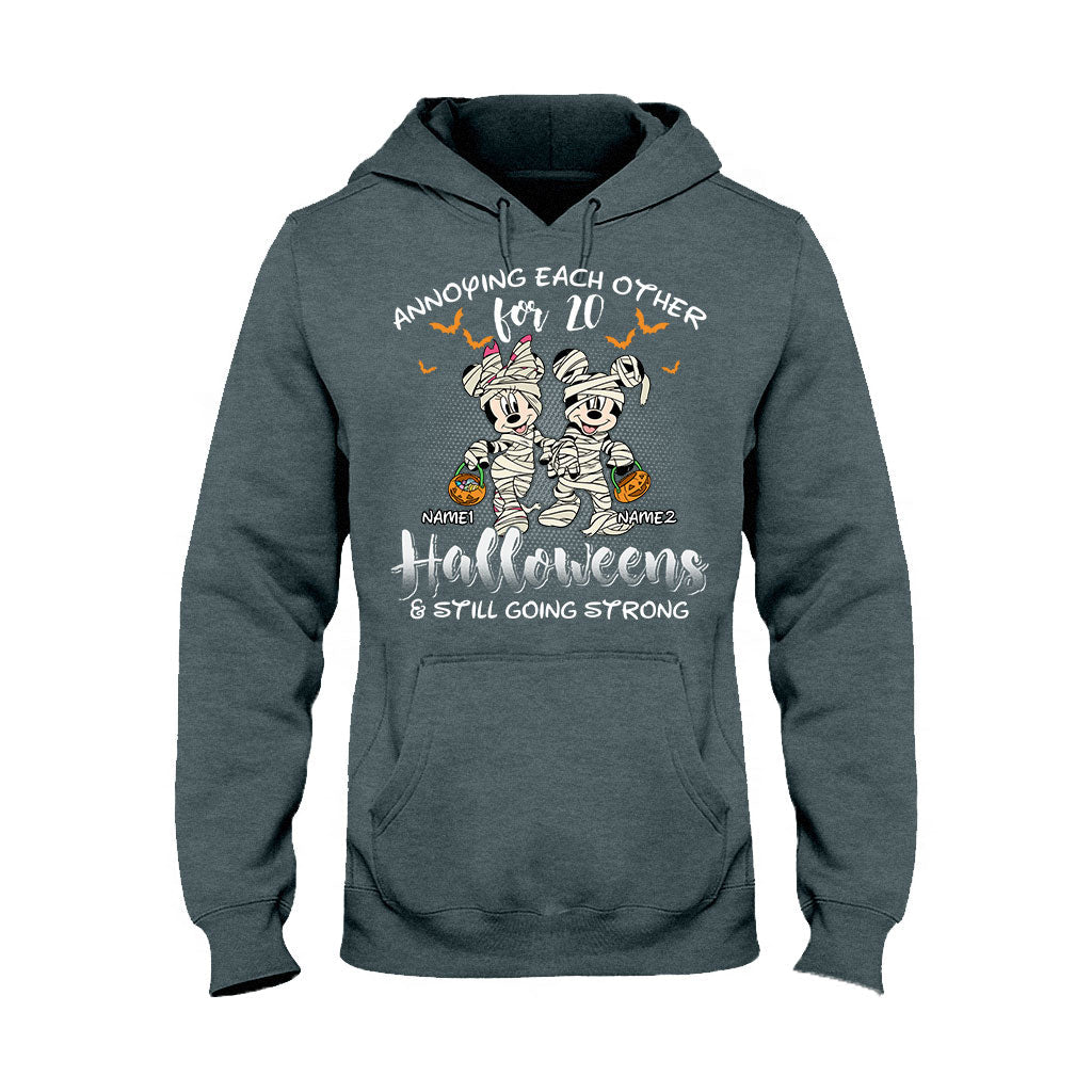 Annoying Each Other - Personalized Halloween Mouse T-shirt and Hoodie