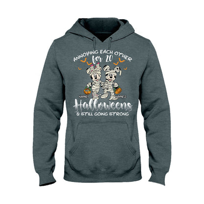 Annoying Each Other - Personalized Halloween Mouse T-shirt and Hoodie