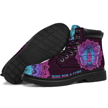 Hope For A Cure Breast Cancer Awareness All Season Boots 0622