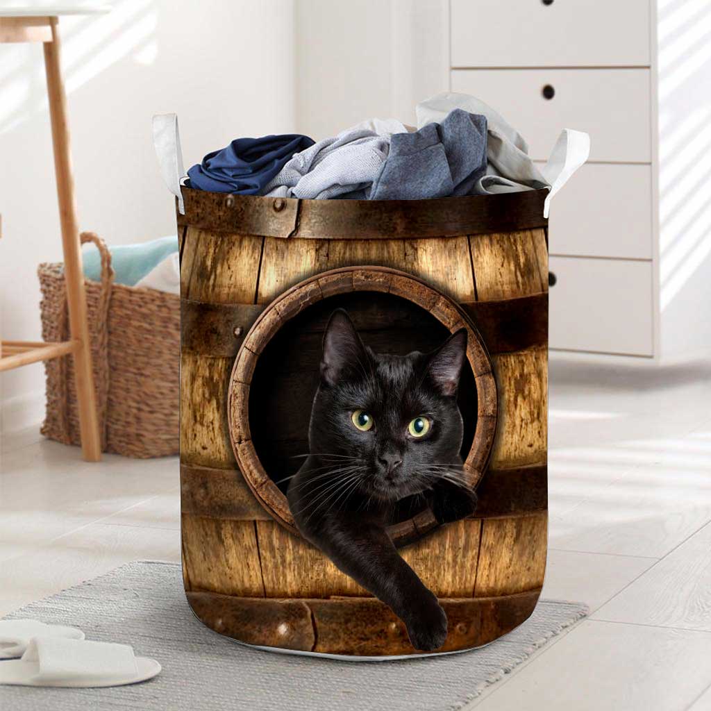 Black Cat Cat Storage Basket 0622