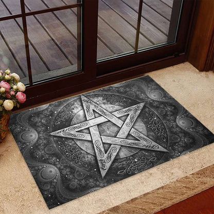 Pentagram Wicca - Witch Doormat 0822