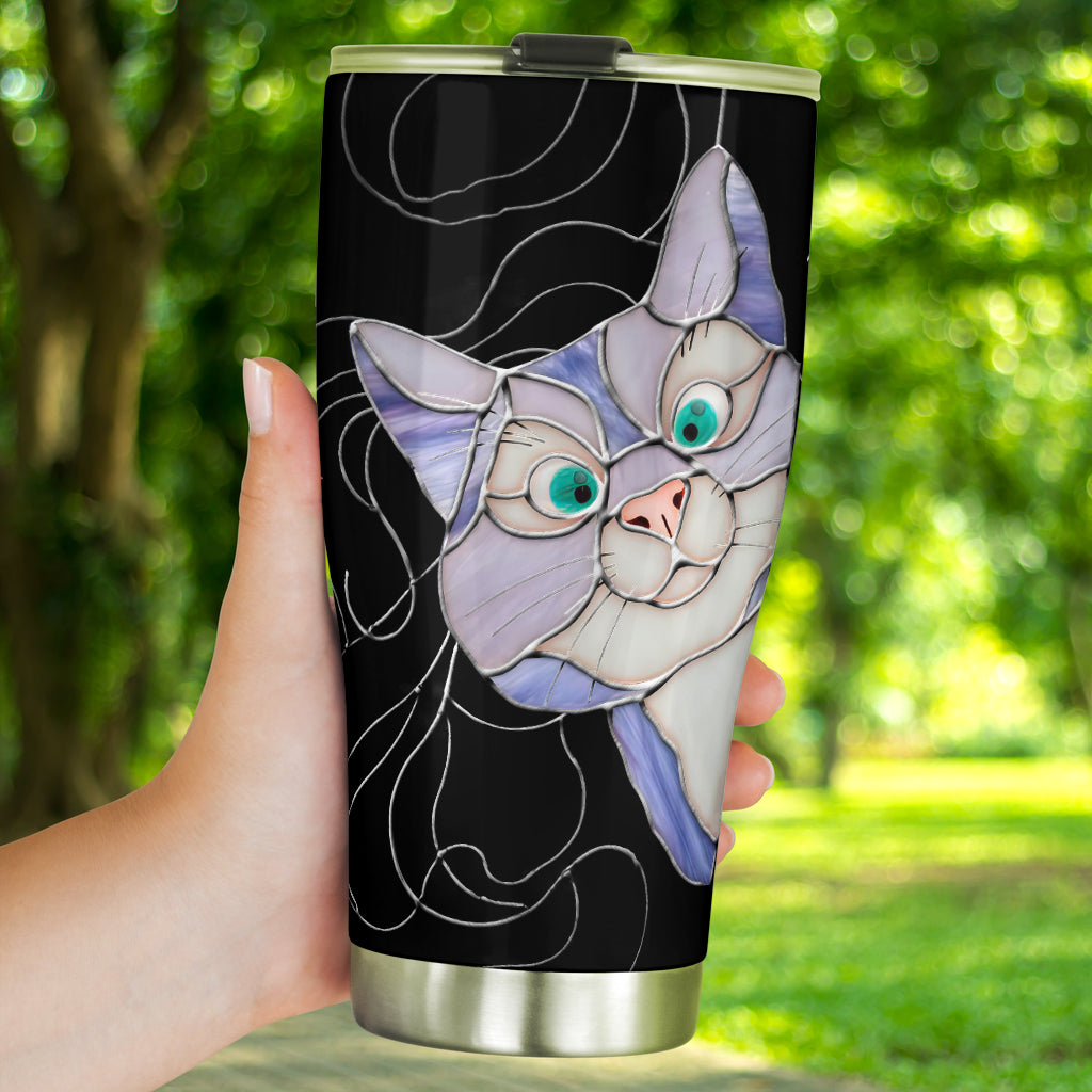 Peeking Cat Cat Tumbler 0622