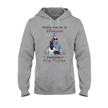 Couple That Go To Magical Land Together - Personalized Couple Mouse T-shirt and Hoodie