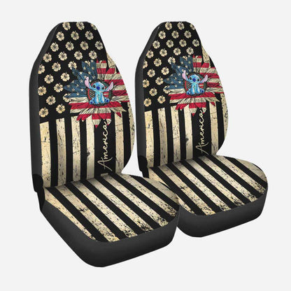 Happy The 4th Of July - Independence Day Ohana Seat Covers