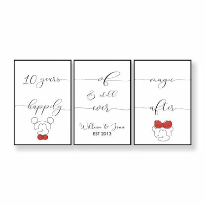 Years Of Magic - Personalized Mouse Poster & Canvas Set