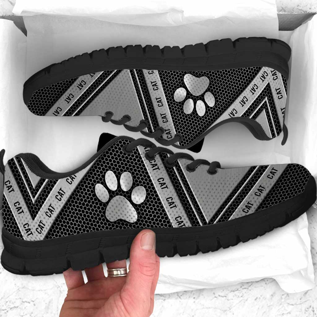 Metallic Pattern Cat Sneakers 0622