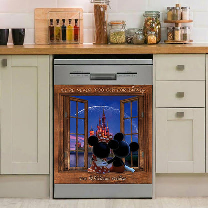 We're Never Too Old - Personalized Mouse Dishwasher Cover