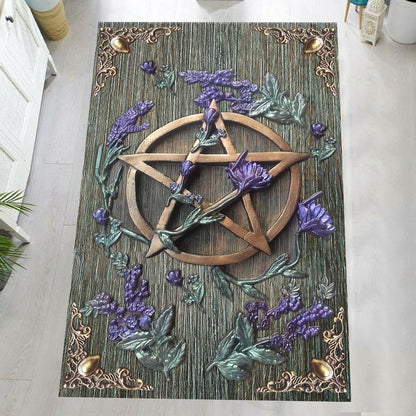 Mystical Witch - Witch Rug With 3D Pattern Print