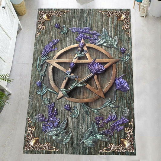 Mystical Witch - Witch Rug With 3D Pattern Print