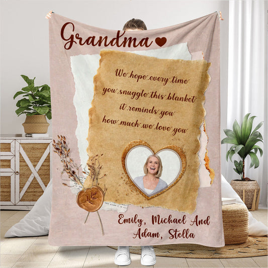 Grandma Mama - Personalized Mother's Day Grandma Blanket