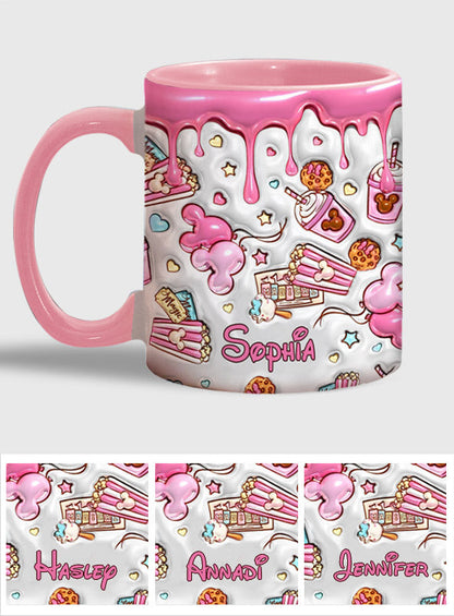 Magical Pink Mouse Ears - Personalized Mouse Accent Mug