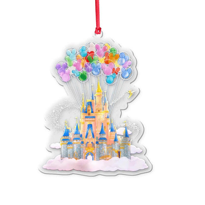 Magic Castle - Christmas Mouse Transparent Ornament