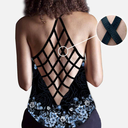 Ohana - Personalized Cross Tank Top and Leggings