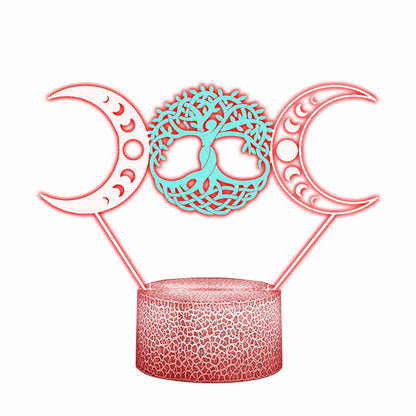 Triple Goddess Wicca - Witch Shaped Plaque Light Base