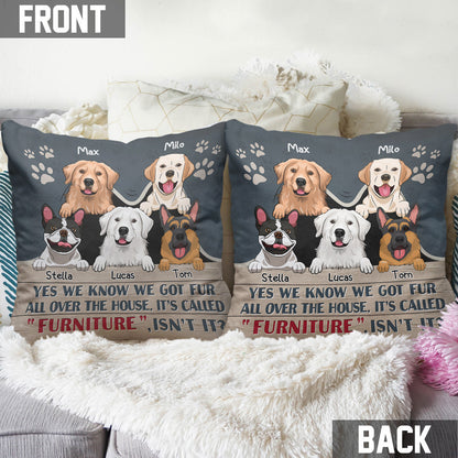 Yes We Know - Personalized Dog Throw Pillow