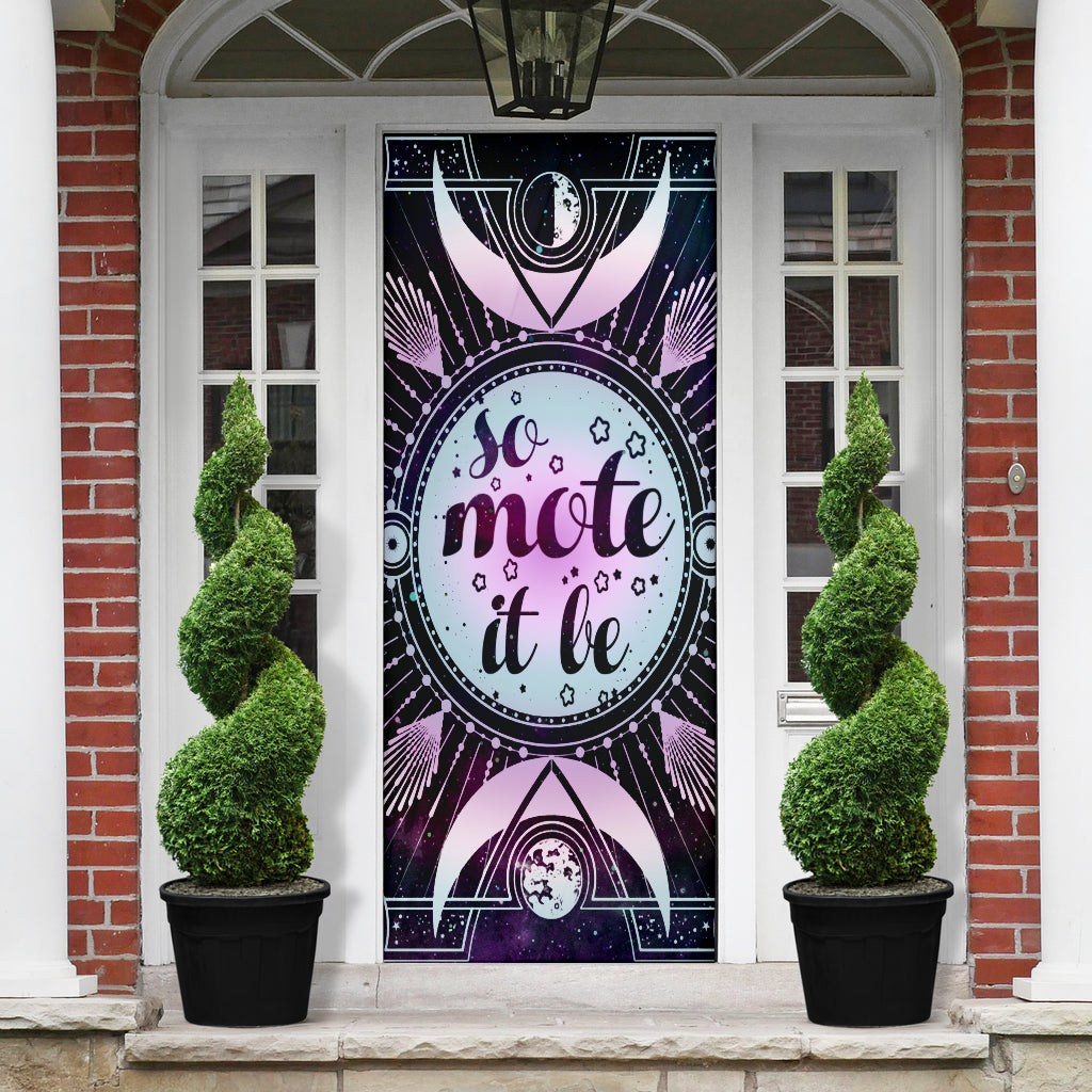 So Mote It Be Wicca - Witch Door sticker 0822