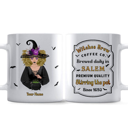 Witches Brew Coffee Co. - Personalized Halloween Witch Mug