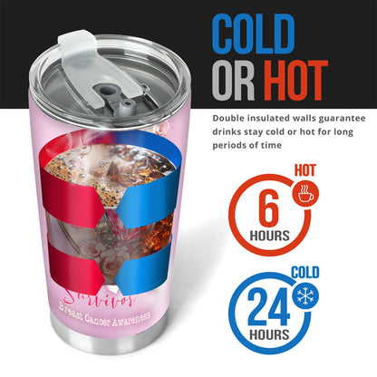 Survivor - Breast Cancer Awareness Tumbler 0622