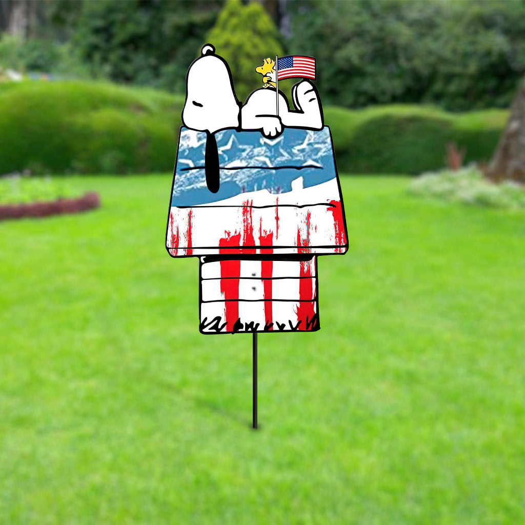 There's No Place Like Home - Independence Day Metal Garden Art