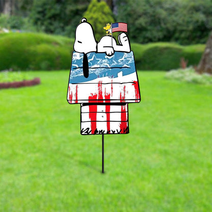 There's No Place Like Home - Independence Day Metal Garden Art