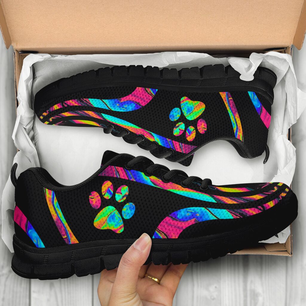 Colorful Paw Cat Sneakers 0622