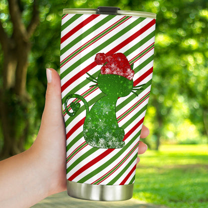 Meowy Christmas Cat Tumbler 0622