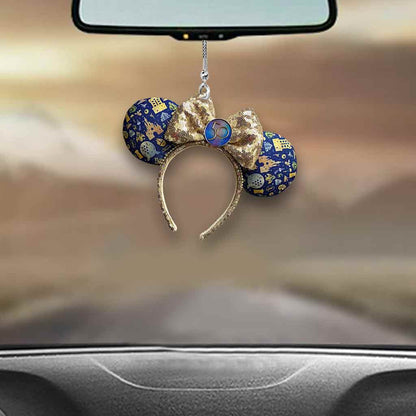 50 Years Of Magic -  Mouse Car Ornament With 3D Pattern Print (Printed On Both Sides)