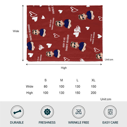 My Favorite GrandKid - Personalized Mother's Day Grandma Blanket