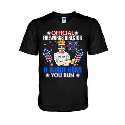 Official Fireworks Director - Personalized Independence Day Father T-shirt and Hoodie