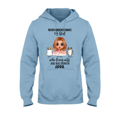 Never Underestimate - Personalized Cat T-shirt and Hoodie