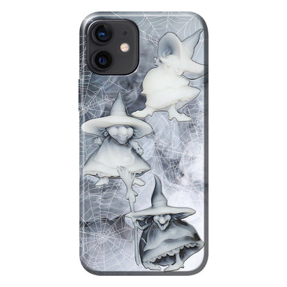 Three Little Witches - Phone Case With 3D Pattern Print