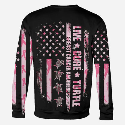 Turtle Breast Cancer Awareness - Breast Cancer Awareness All Over T-shirt and Hoodie 0822