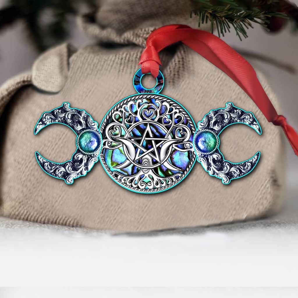 Magic Triple Moon - Witch Ornament With 3D Pattern Print (Printed On Both Sides)
