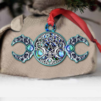 Magic Triple Moon - Witch Ornament With 3D Pattern Print (Printed On Both Sides)
