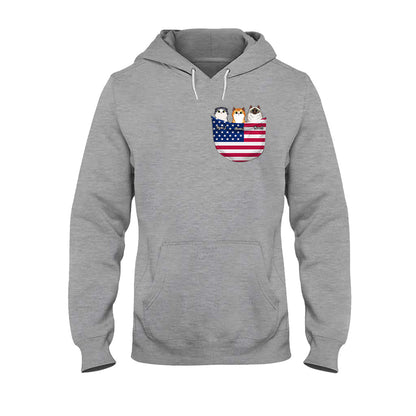 The 4th Of July - Personalized Independence Day Cat T-shirt and Hoodie