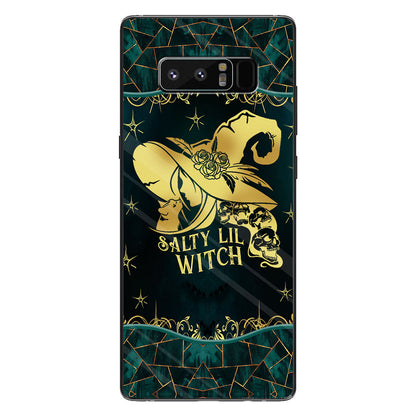 Salty Lil Witch Personalized Gold Green Printed Pattern Phone Case