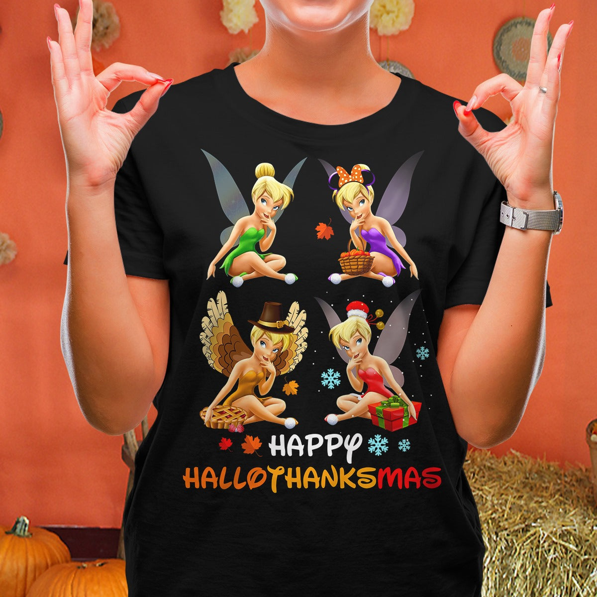 Happy Hallothanksmas Mouse T-shirt and Hoodie 0823