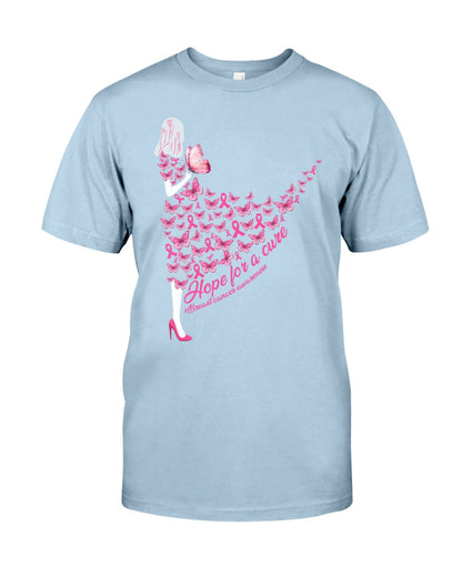 Hope For A Cure - Breast Cancer Awareness T-shirt and Hoodie 0822