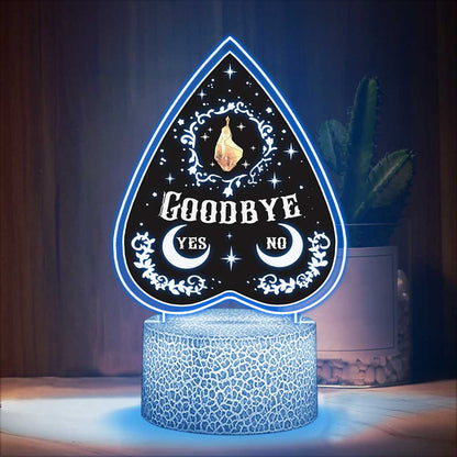 Planchette Light - Witch Shaped Plaque Light Base
