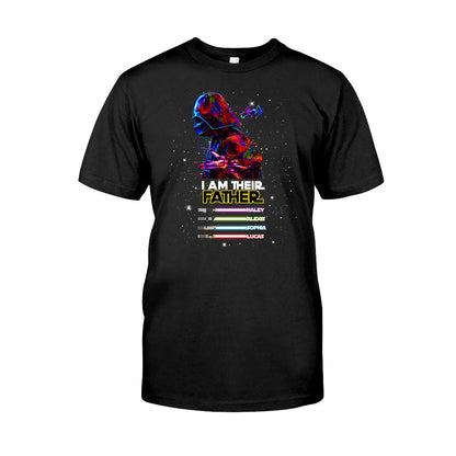 I Am Their Father Darth Vader Lightsaber Personalized Star Wars Shirt - Star Wars Family T-shirt and Hoodie