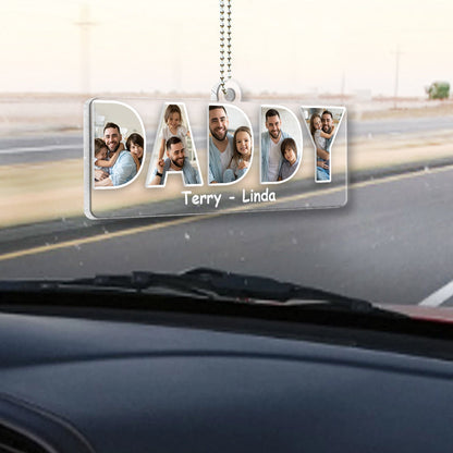 Mommy/ Daddy/ Mom/ Dad.... - Personalized Mother Transparent Car Ornament