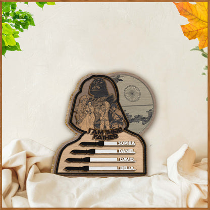 I Am Their Father - Personalized Father 2 Layered Wood Sign / Wood Plaque