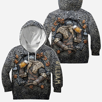 Viking Warrior Drinking Legend - Personalized Viking All Over Shirt