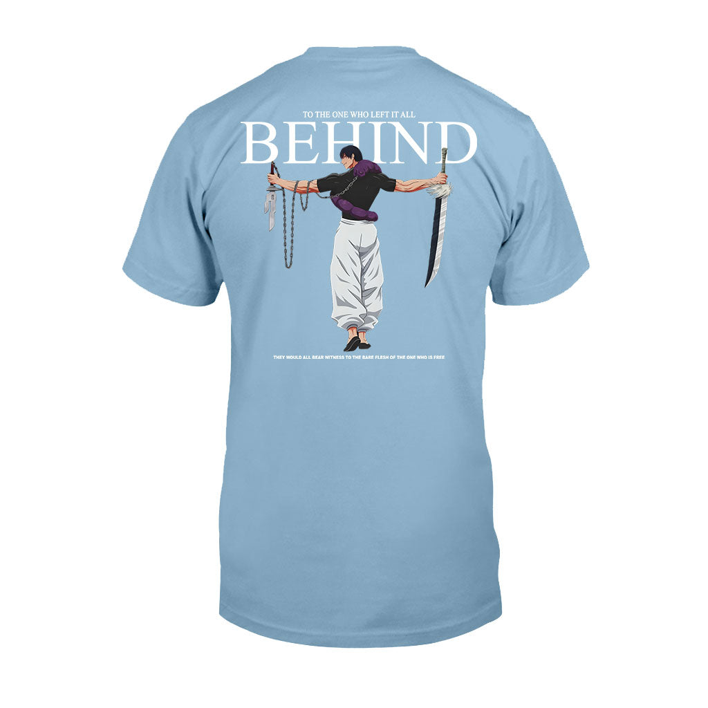 Behind Jujutsu Kaisen T-shirt and Hoodie