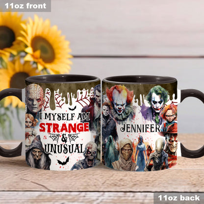 Myself Strange and Unusual - Personalized Accent Mug