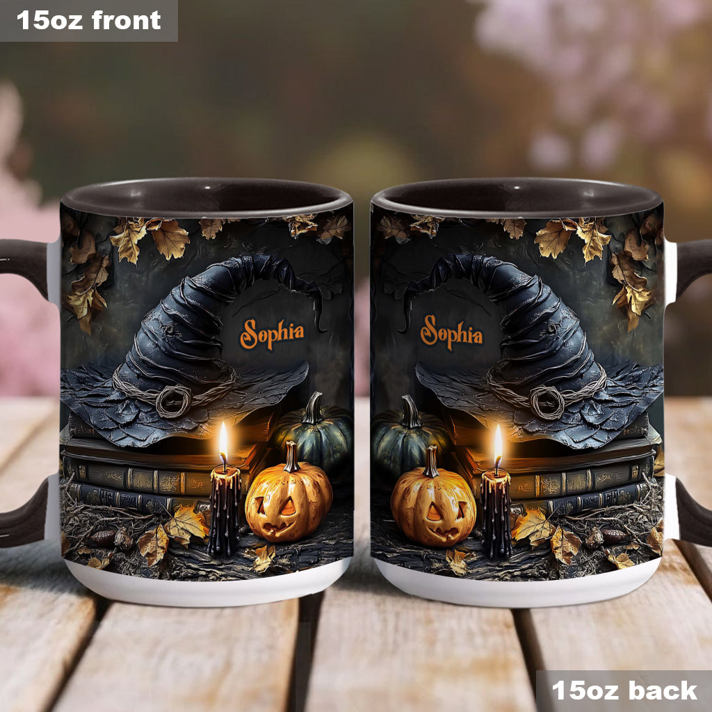 A Witch's Autumn Ritual - Personalized Witch Accent Mug