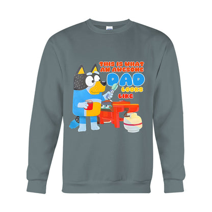 This Is What An Awesome Dad Look Like - T-shirt And Hoodie