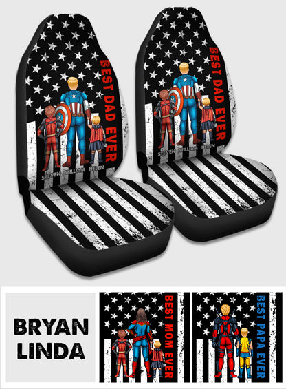 Best Dad Ever - Personalized Father Seat Covers